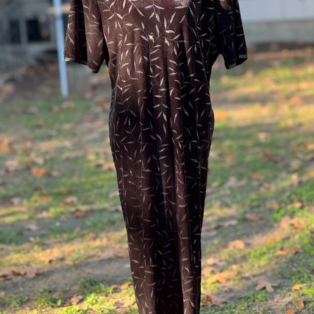 Studio C Black Velvet Maxi Dress
